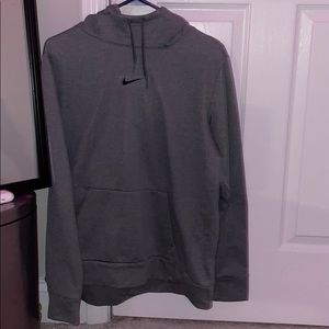gray nike hoodie sweatshirt